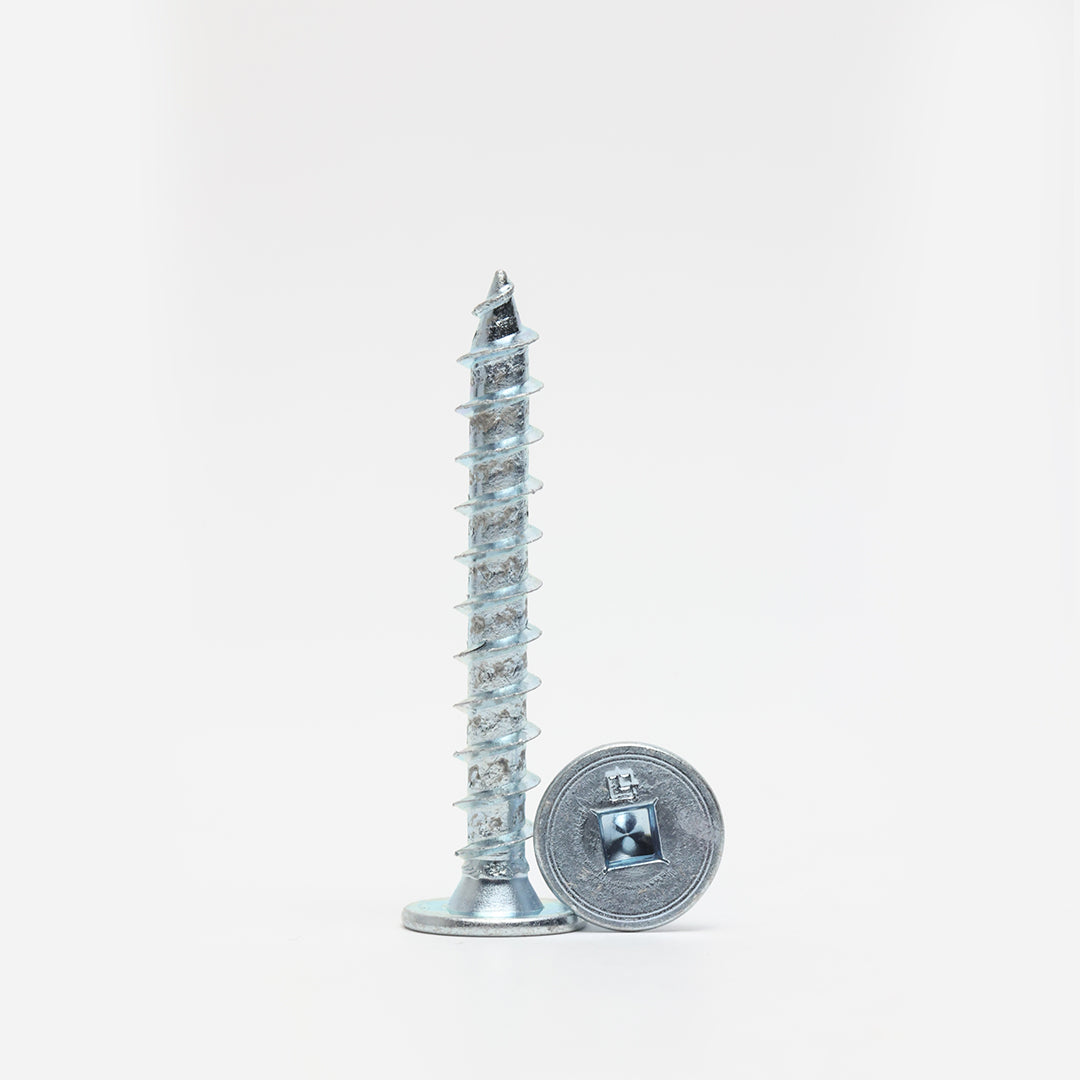 #10 Pancake - Low Profile - Zinc Plated - Metal to Wood screw