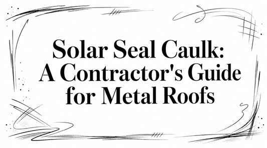 Solar Seal Caulk: A Contractor's Guide for Metal Roofs