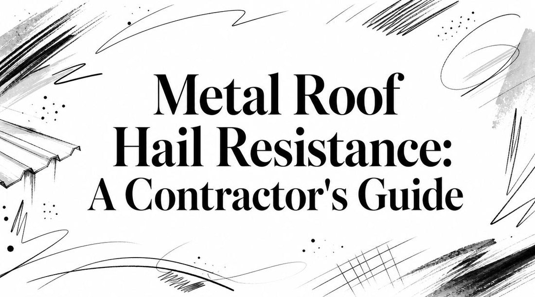 Metal Roof Hail Resistance: A Contractor's Guide