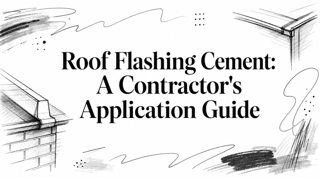 Roof Flashing Cement: A Contractor's Application Guide
