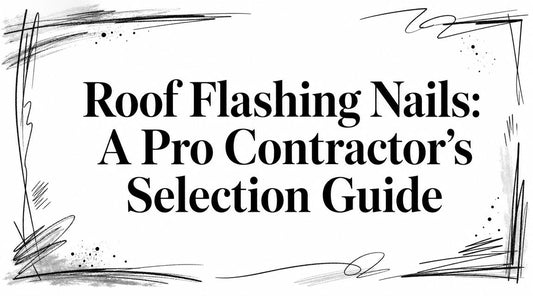 Roof Flashing Nails: A Pro Contractor's Selection Guide