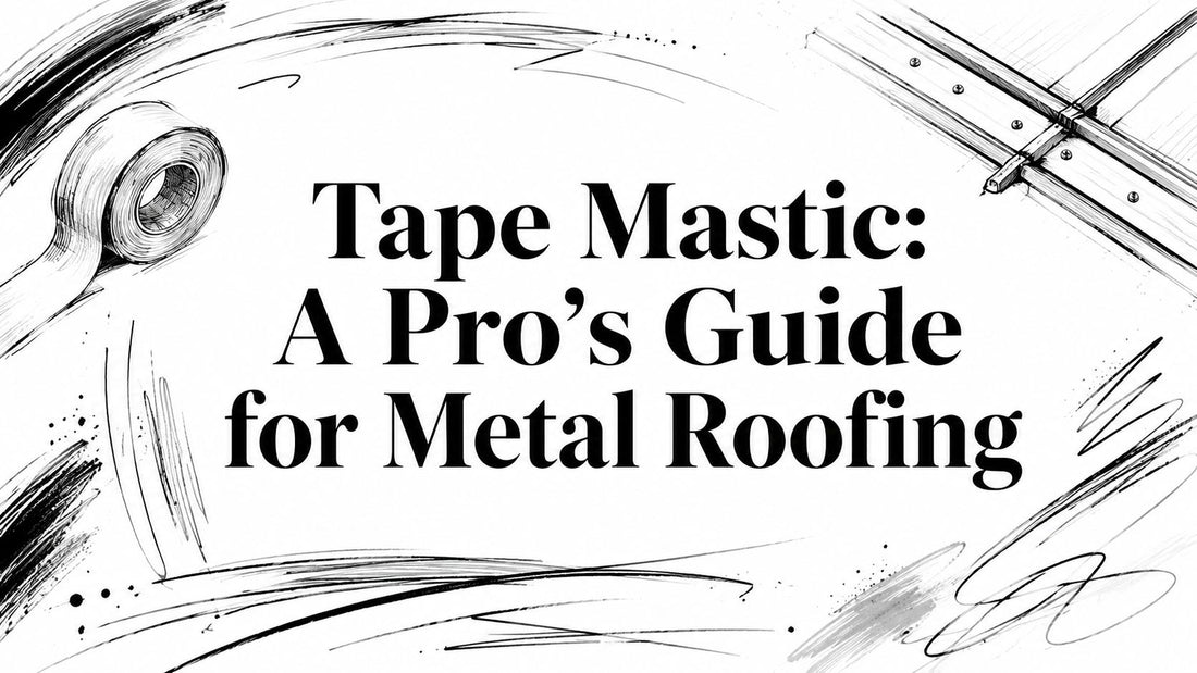 Tape Mastic: A Pro's Guide for Metal Roofing