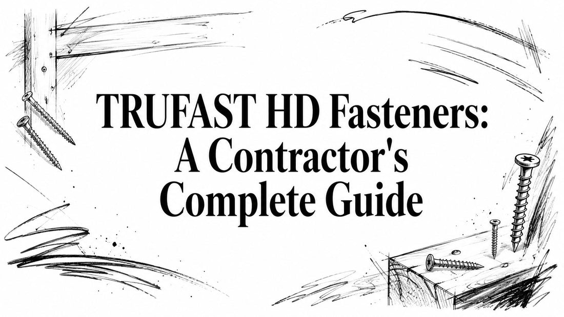 TRUFAST HD Fasteners: A Contractor's Complete Guide