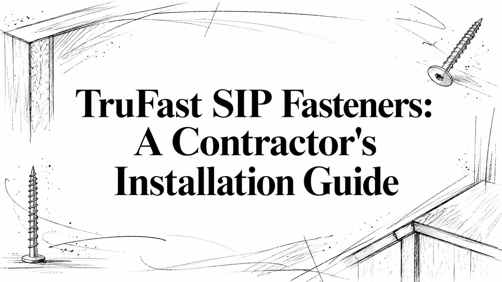 TruFast SIP Fasteners: A Contractor's Installation Guide