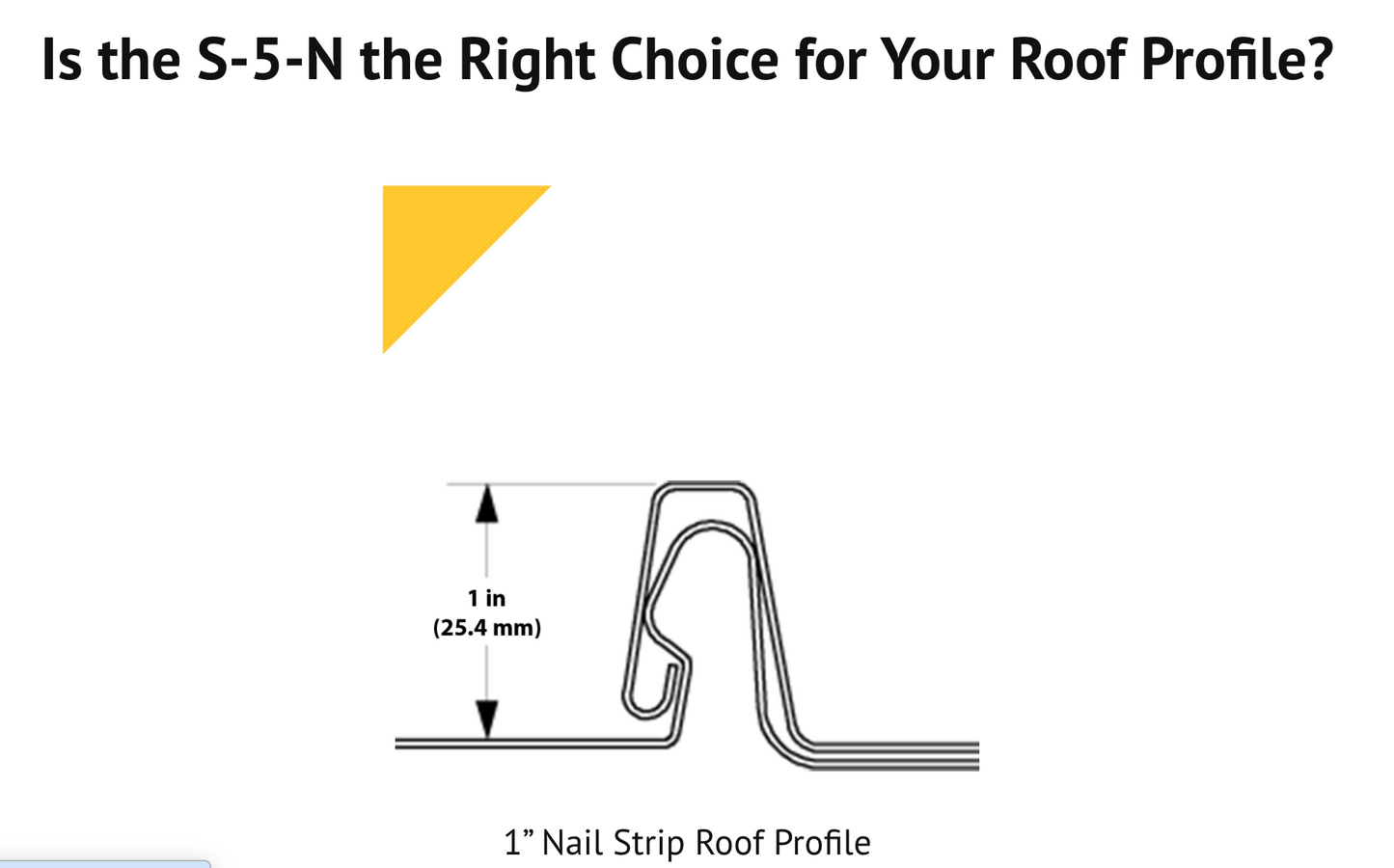 S-5-N Clamp for Snap-Lock Standing Seam Roofs